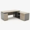 Girtia Executive L-Shape Office Desk – Modern Computer Workstation Table