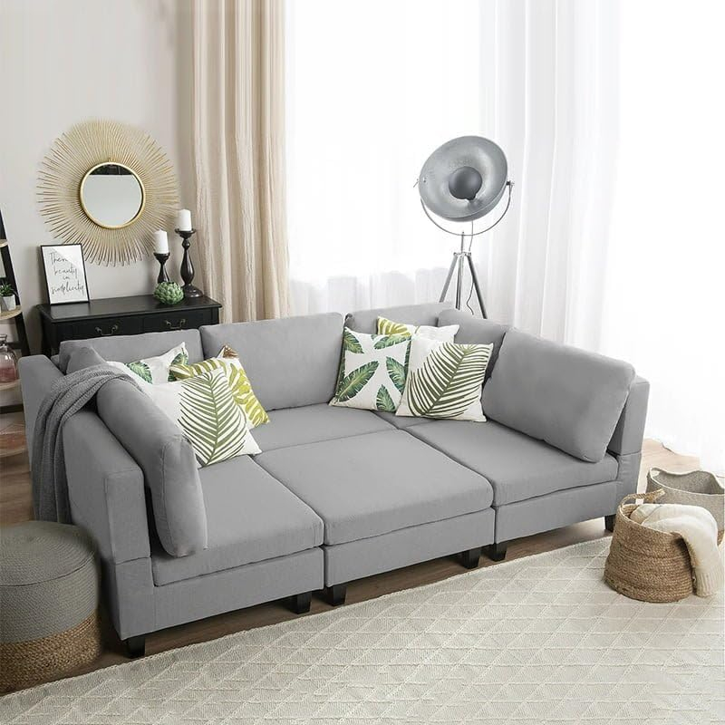 Karnak Bennett 3-Seater L-Shape Sofa Grey