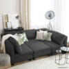 Karnak Bennett 3-Seater L-Shape Sofa Grey