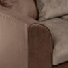 Karnak Winston 3 Seater L-Shape Velvet Sofa – Brown