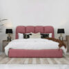 Karnak Merrick Velvet Upholstery Bed – King: 180 x 200cm, Black