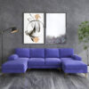 Karnak Leisure 4 Seater Sectional Sofa – Blue