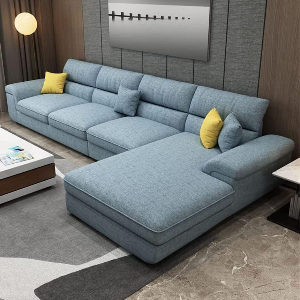 Karnak Chester 4 Seater Sectional Sofa – Blue
