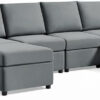 Karnak Linsy Salon 6 Seater Sectional Sofa – Grey