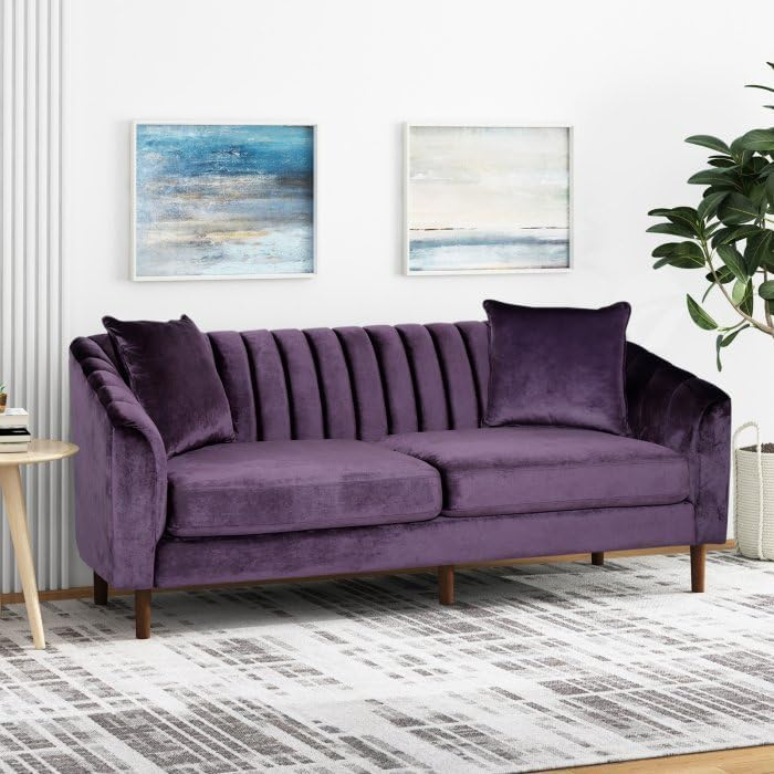 Karnak Royal 2 Seater Velvet Sofa – Purple