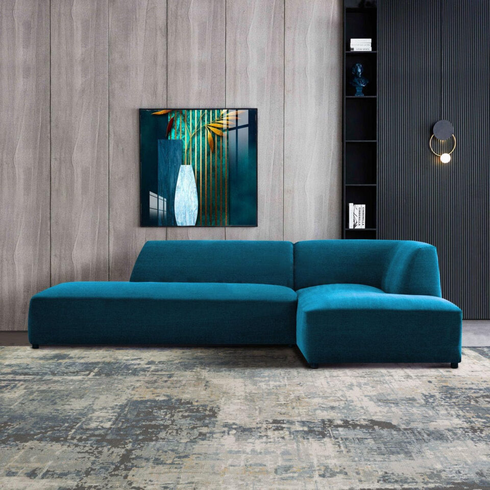 Karnak Mont 3 Seater Sectional Sofa – Blue