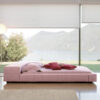 Karnak Bonaldo Squaring isola Alta Bed Polyester Upholstery – King: 180 x 200cm, Dark Grey