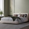 Karnak Naya Double Cushion Upholstered Bed Luxury Modern Bed Frame for Bedroom – Queen: 160 x 200cm