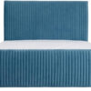 Karnak Raymond Upholstered Velvet Bed – Teal Blue, Super King: 200 x 200cm