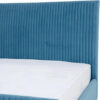 Karnak Raymond Upholstered Velvet Bed – Teal Blue, Super King: 200 x 200cm
