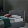 Karnak Malm Squared Upholstered Linen Bed – King: 180 x 200cm
