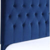 Karnak Freya Tufted Upholstered Velvet Bed – Catalina Blue, Super King: 200 x 200cm