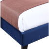 Karnak Freya Tufted Upholstered Velvet Bed – Catalina Blue, Super King: 200 x 200cm