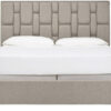 Karnak Estella Premium Upholstered Velvet Bed – Off-White, Twin: 120 x 200cm
