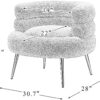 Karnak Virbius Barrel 1 Seater Fabric Sofa – White