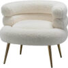 Karnak Virbius Barrel 1 Seater Fabric Sofa – White