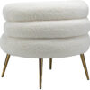Karnak Virbius Barrel 1 Seater Fabric Sofa – White