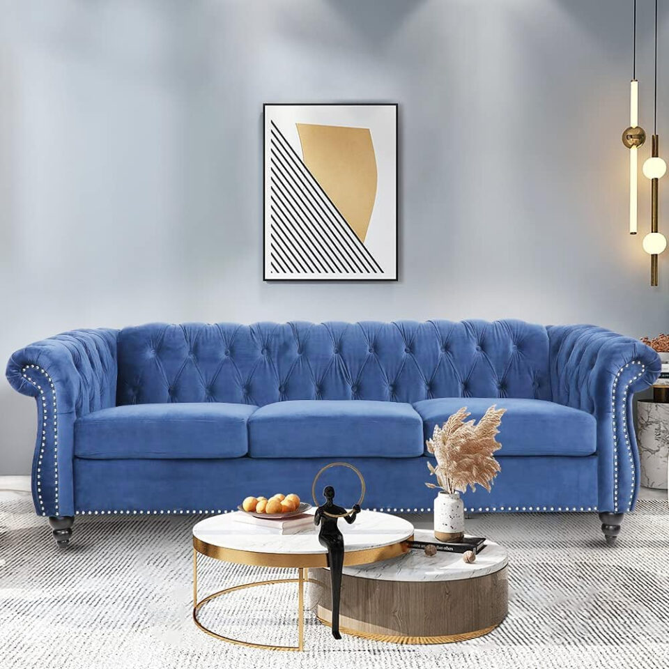 Karnak Aria Imperial 3-Seater Sofa – Blue…
