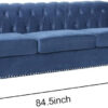 Karnak Aria Imperial 3-Seater Sofa – Blue