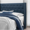 Karnak Magnus Upholstered Linen Bed – Grey, Twin: 120 x 200cm