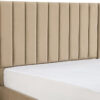 Karnak Crum Upholstered Velvet Bed – Khaki, Twin: 120 x 200cm