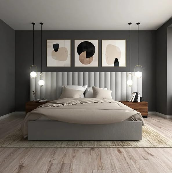 Karnak Amber upholstered wall panel bed Luxury Modern Bed Frame for Bedroom – Super King: 200 …