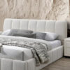 Karnak Akhi Boucle Upholstered Bed Luxury Modern Bed Frame for Bedroom – King: 180 x 200cm