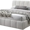 Karnak Akhi Boucle Upholstered Bed Luxury Modern Bed Frame for Bedroom – King: 180 x 200cm