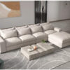 Karnak Overstuffed 5 Seater Sectional Sofa – White
