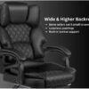 Karnak Executive Office Gaming Chair PU Leather 360° Swivel, Diamond Pattern Stitching High Back With Tilt Lock Mechanism, Soft Foam & Well Padded Backrest With Lumbar Support Color (Black)