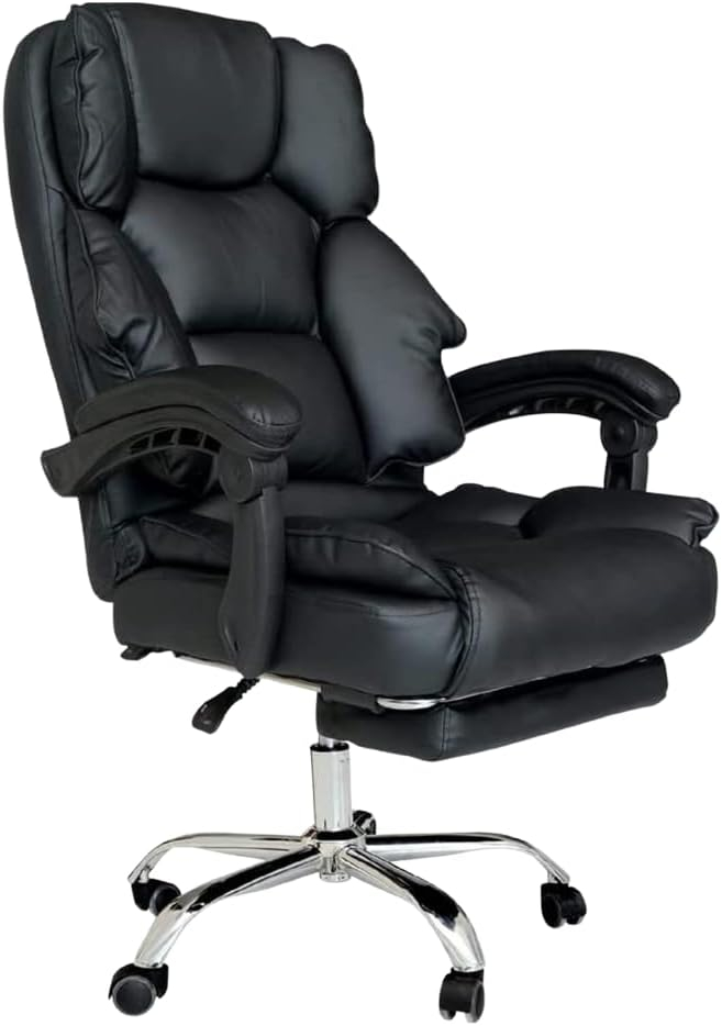 Karnak Executive Office Gaming Chair PU Leather 360° Swivel Desk Chair, High Back & Adjustable …