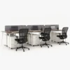 Flexki Face to Face Workstation Cluster of 6