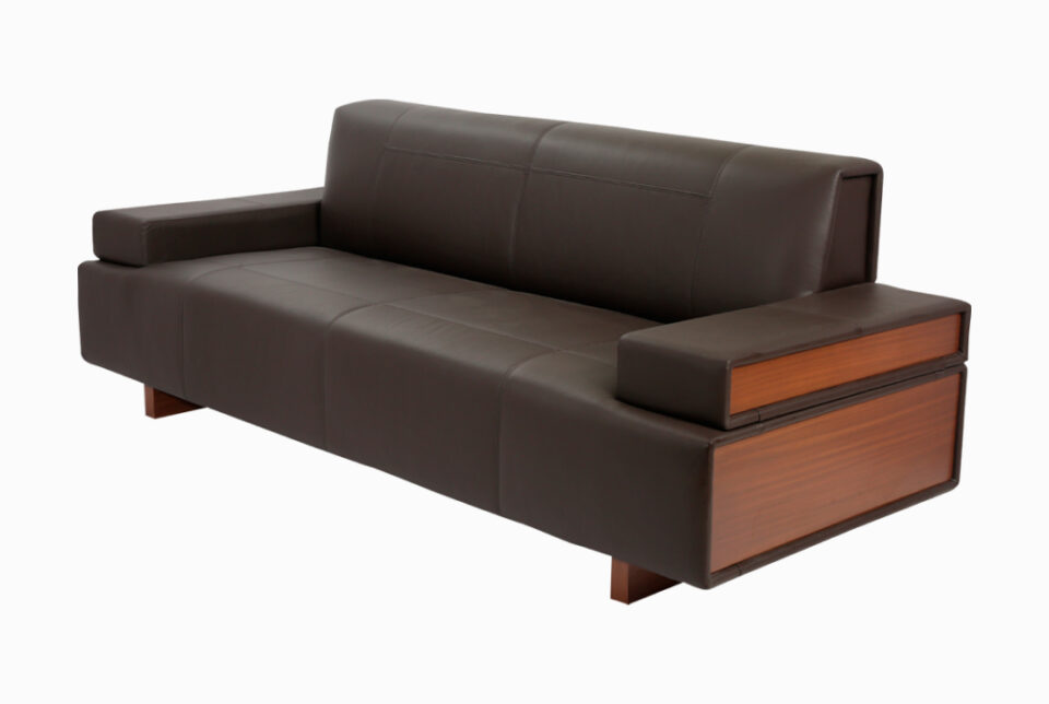 Uffis Wood Two Seater Sofa