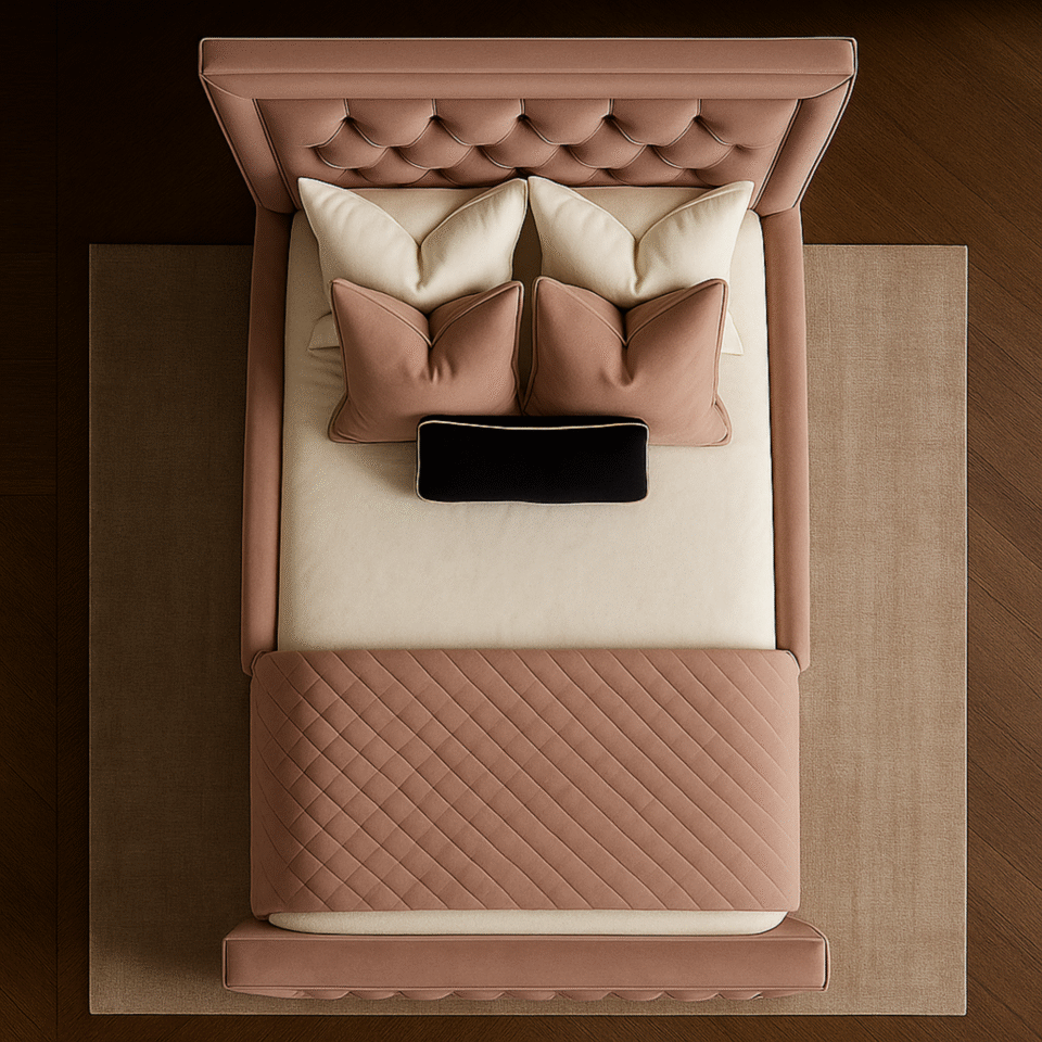 Modern Velvet Kids Single Bed