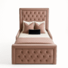 Modern Velvet Kids Single Bed