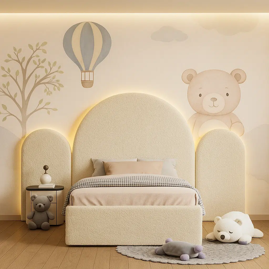 Bouclé Bloom Bed for Kids