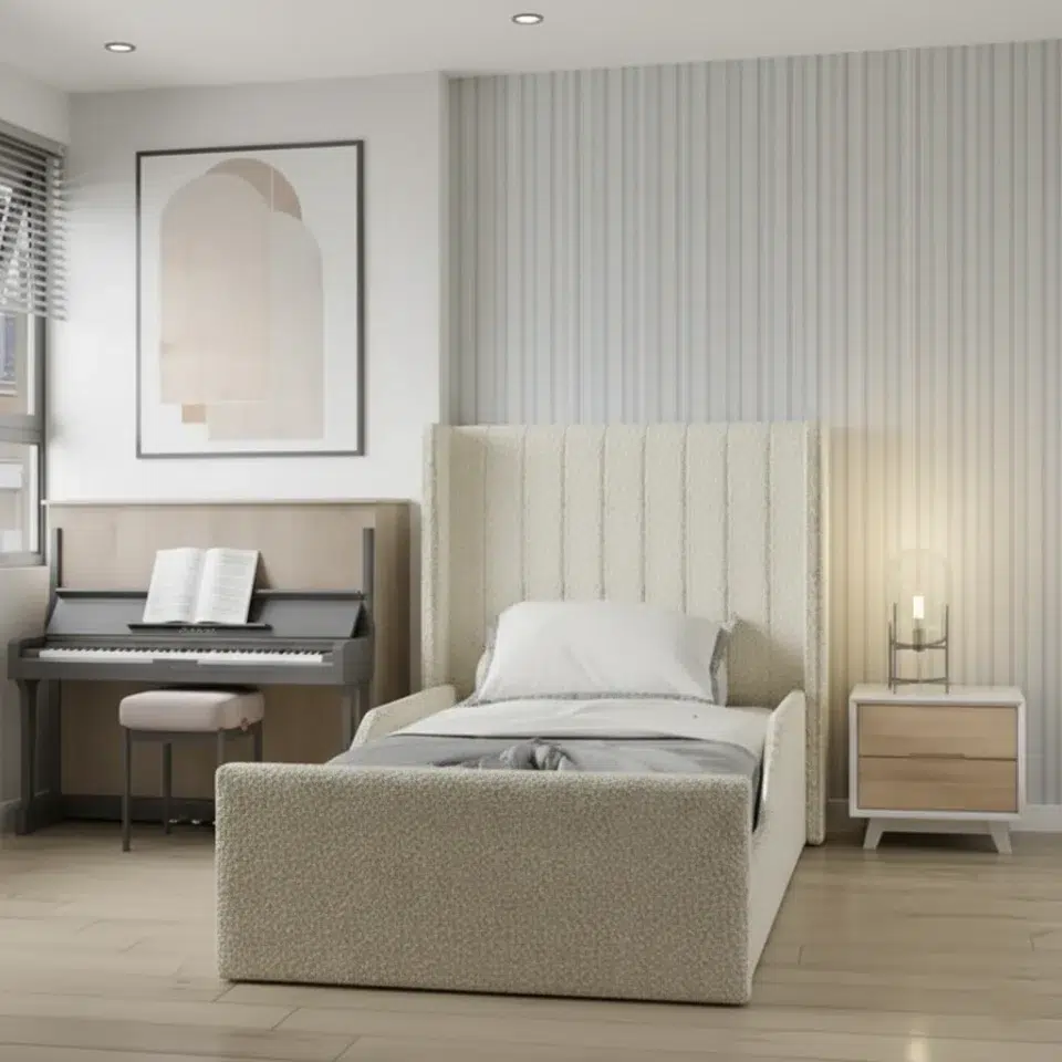 Bouclé Meadow Kids Bed