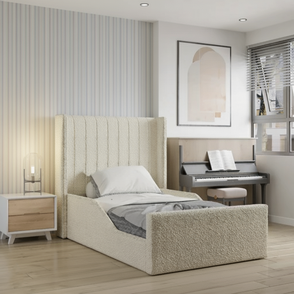 Bouclé Meadow Kids Bed