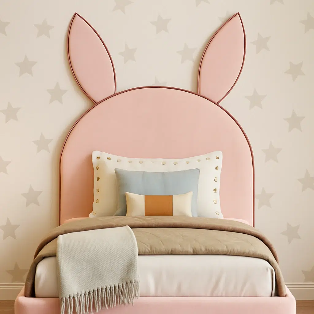 Bunny-Ear Headboard Kids Bed – UAE