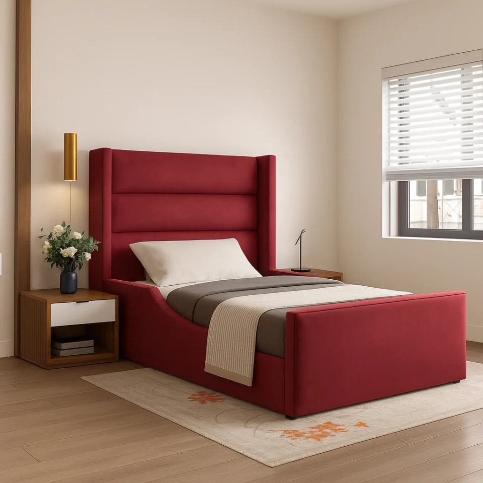 Burgundy Bliss Bed for Kids