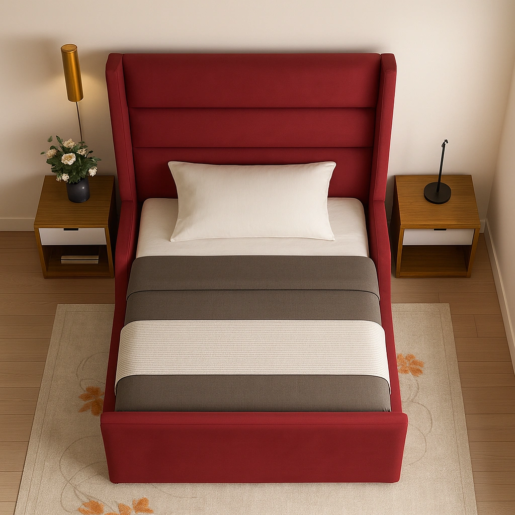 Burgundy Bliss Bed for Kids
