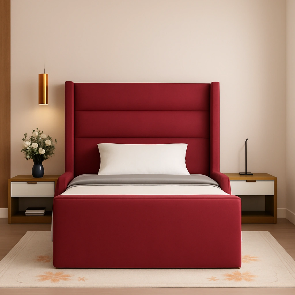 Burgundy Bliss Bed for Kids
