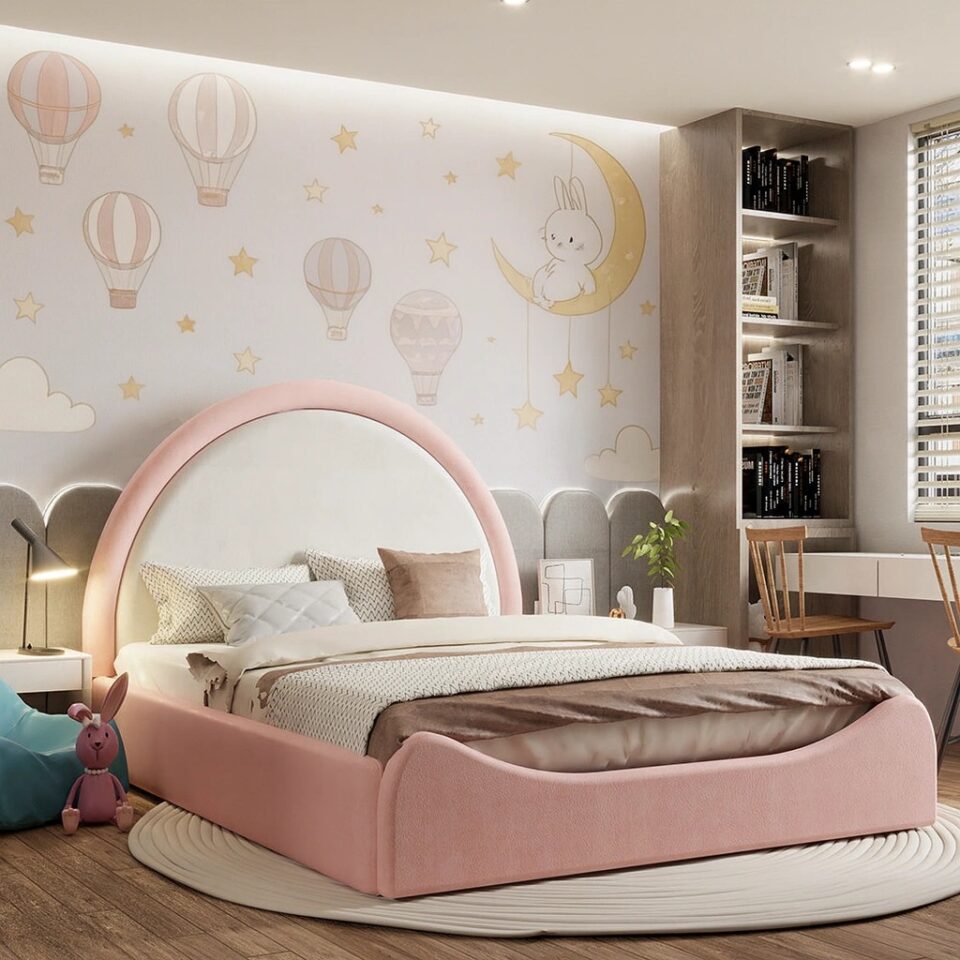 Pink Moonrise Comfy Kids Bed