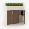 Botany Workstation Side Cabinet with Planter