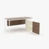 Eleganta Series L-Shape Desk with Built-In Storage