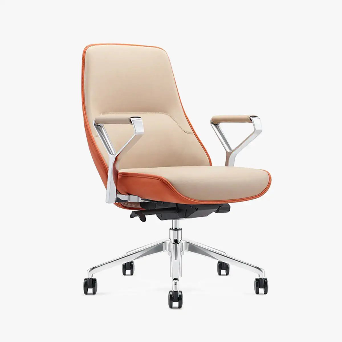 Ellia Medium Back Leather Chair