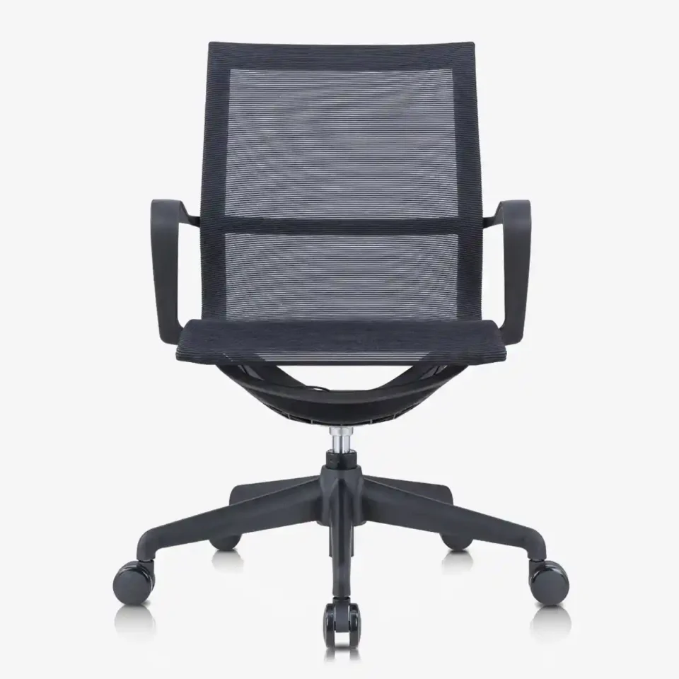 Fivo Medium Back Mesh Chair Black