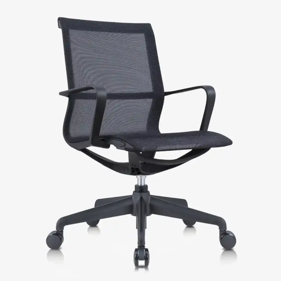 Fivo Medium Back Mesh Chair Black