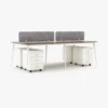 Flexki Face to Face Workstation Cluster of 4