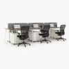 Flexki Face to Face Workstation Cluster of 6